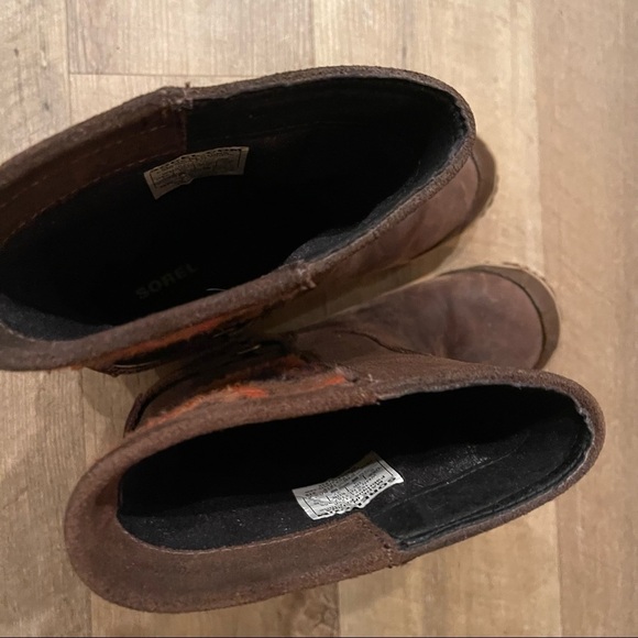 Sorel Slimshortie Boot: Tobacco Bonfire - Picture 8 of 11